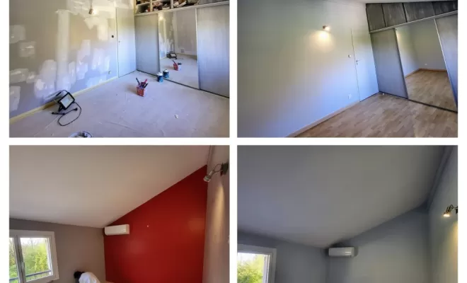 Rénovation peinture chambre à Labarthe sur Lèze