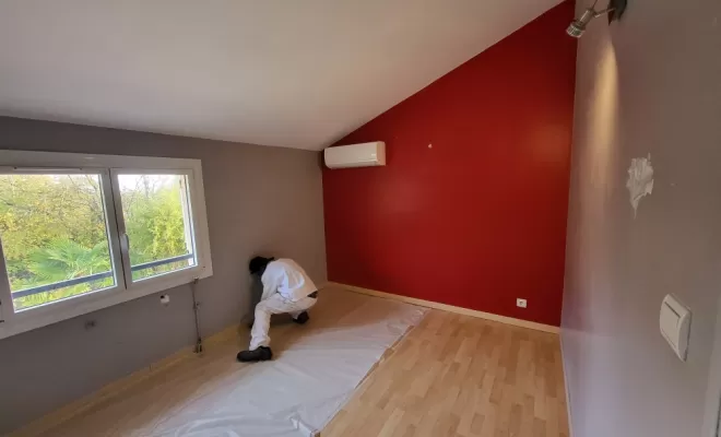 Rénovation peinture chambre à Labarthe sur Lèze