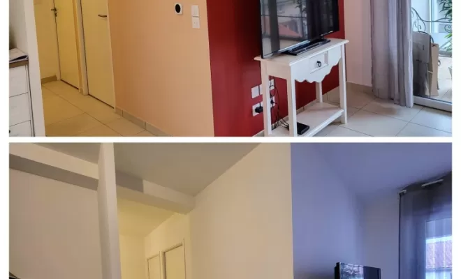 MISE EN PEINTURE MURS PINS-JUSTARET, CHIK PEINTURE & INSIDE
