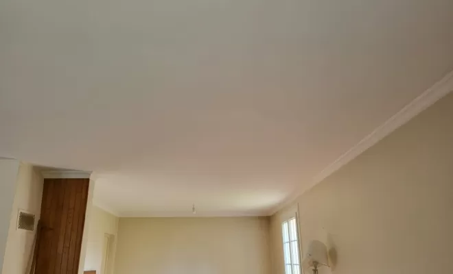 Rénovation plafond tâché par fumée de cheminée à Venerque