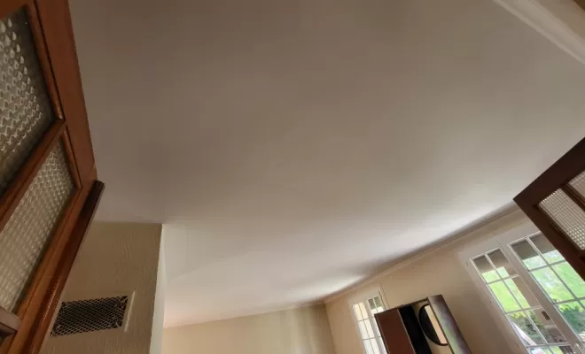 Rénovation plafond tâché par fumée de cheminée à Venerque