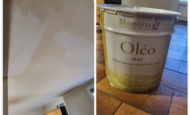 Rénovation plafond tâché par fumée de cheminée à Venerque