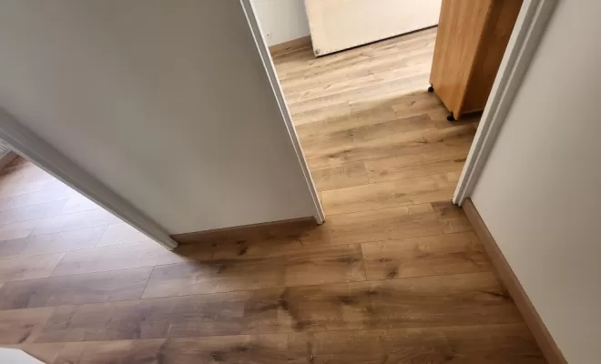 Pose parquet à Pins-Justaret