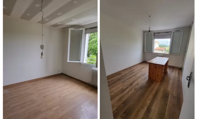 Pose parquet à Pins-Justaret