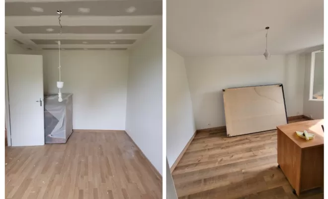 Pose parquet à Pins-Justaret
