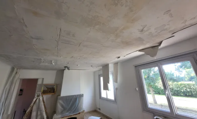 Remise en état plafond suite sinistre dégât des eaux + peinture à Muret, Labarthe-sur-Lèze, Chik Peinture & Inside
