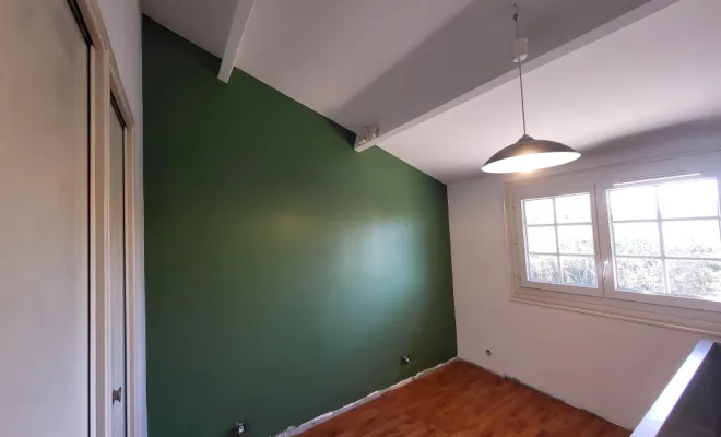 Rénovation peintures murs et plafonds 2 chambres et WC à Venerque 