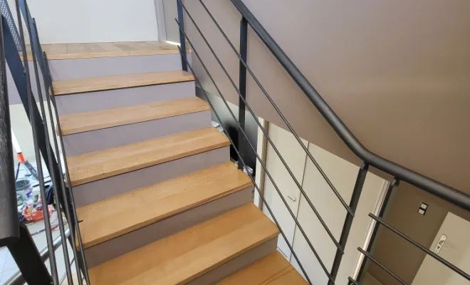 Mise en peinture d'une maison murs et plafonds + vitrification parquet + escalier