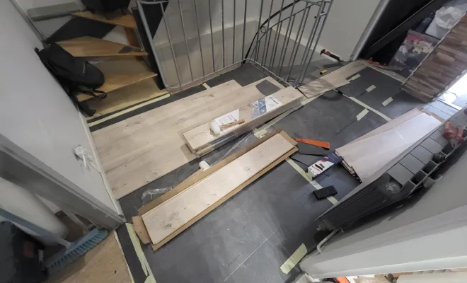 Pose de revêtement de sol, Labarthe-sur-Lèze, Chik Peinture & Inside